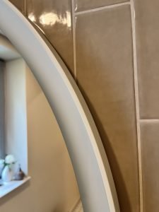 Apvalus LED veidrodis išjungtas