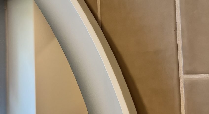 Apvalus LED veidrodis išjungtas