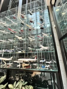 Stiklinės ekspozicines lentynos