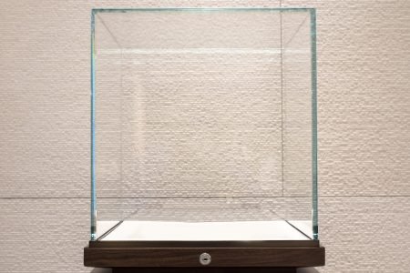 Empty,Glass,Showcase,Display